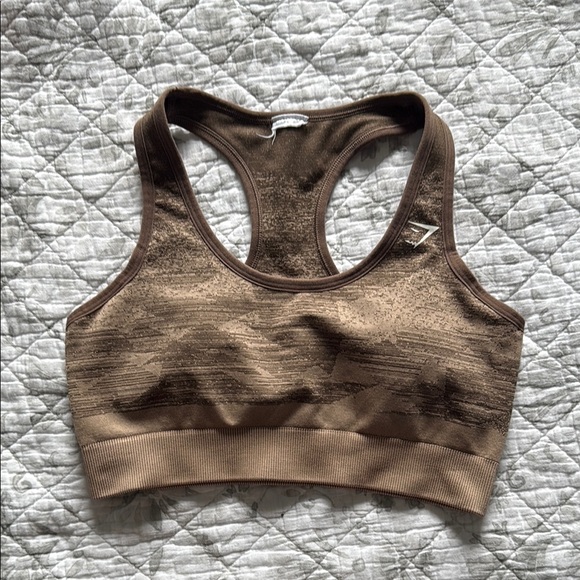 Gymshark Brown Sports Bra - Picture 1 of 4
